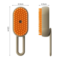 Nouvelle brosse pour animaux de compagnie 3-en-1 : brosse vapeur, peigne de toilettage et de massage, et brosse à vapeur autonettoyante pour l'élimination des poils