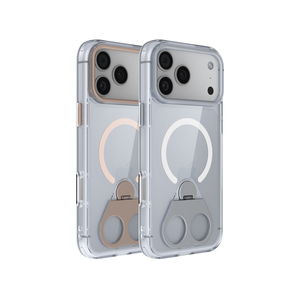 Coques transparentes pour <span class=keywords><strong>iPhone</strong></span> 17 Pro Max avec support, antichoc, magnétiques, <span class=keywords><strong>vente</strong></span> flash - Product Image 3
