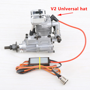 Moteur monocylindre 2 temps refroidi par air RCEXL V2 Universal Hat avec système d'allumage pour modèles RC - Product Image 1