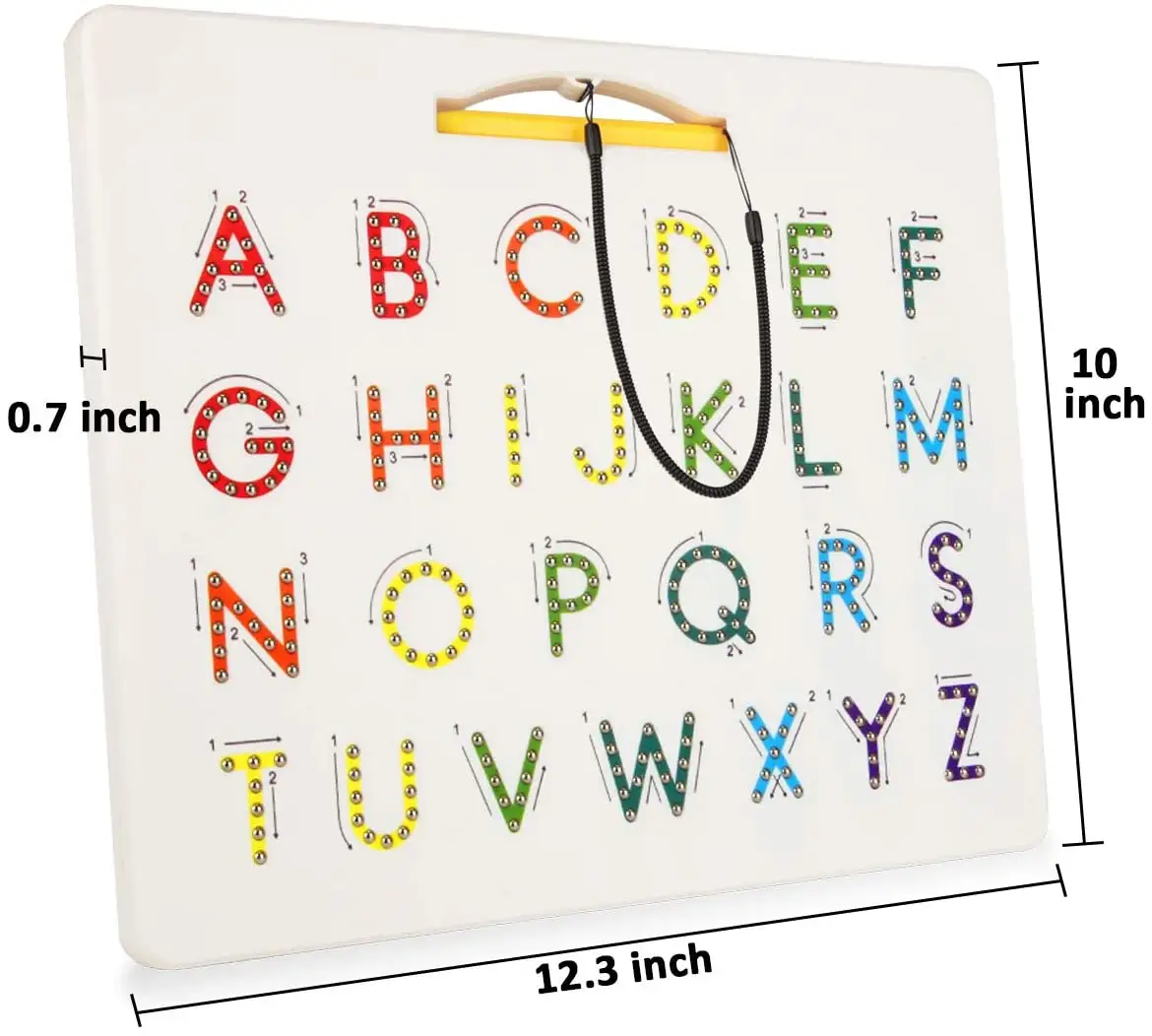 ABC Drawing Montessori Tracing Board Children's Alphabet Magnetic Letters And Numbers Tracing Board