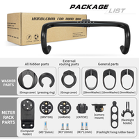 Guidon de vélo de route TOSEEK avec câblage interne complet, guidon en carbone intégré, accessoires de vélo de route, guidon de vélo