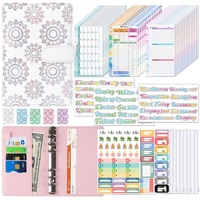 Personnalisation du classeur budget de la vie quotidienne moderne cahier d'impression couleur portable planification d'horaire A6 classeur budget livre