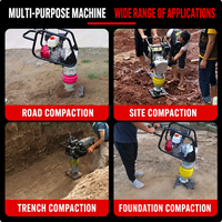 Compacteur à main thermique Gx160 5,5 CV avec moteur Honda, populaire dans la catégorie des compacteurs à piston