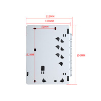Boîtier terminal FTTH domestique 4 cœurs avec 4 ports, pigtail de fusion large 4 ports, plaque frontale de stockage d'informations FC IP pour le commerce extérieur, Roseta Optique