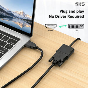 สายเคเบิลอะแดปเตอร์ <span class=keywords><strong>DVI</strong></span> ชุบทอง 1.8 ม. สำหรับจอภาพ คอมพิวเตอร์ HDTV โฮมเธียเตอร์ - ปลอกหุ้ม PVC 4K 60Hz 1080P ป้องกันสัญญาณรบกวนแบบผสม - Product Image 3