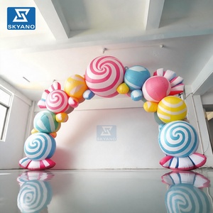 Arche géante gonflable personnalisée <span class=keywords><strong>en</strong></span> forme de bonbon, étanche, pour Halloween, décoration de fête extérieure, de jardin ou de carnaval - Product Image 4