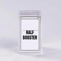 Boîte de présentation moderne et portable en acrylique transparent pour boîte de boosters Pokémon (demi-boîte de 18 paquets) – Boîte de rangement protectrice haute transparence