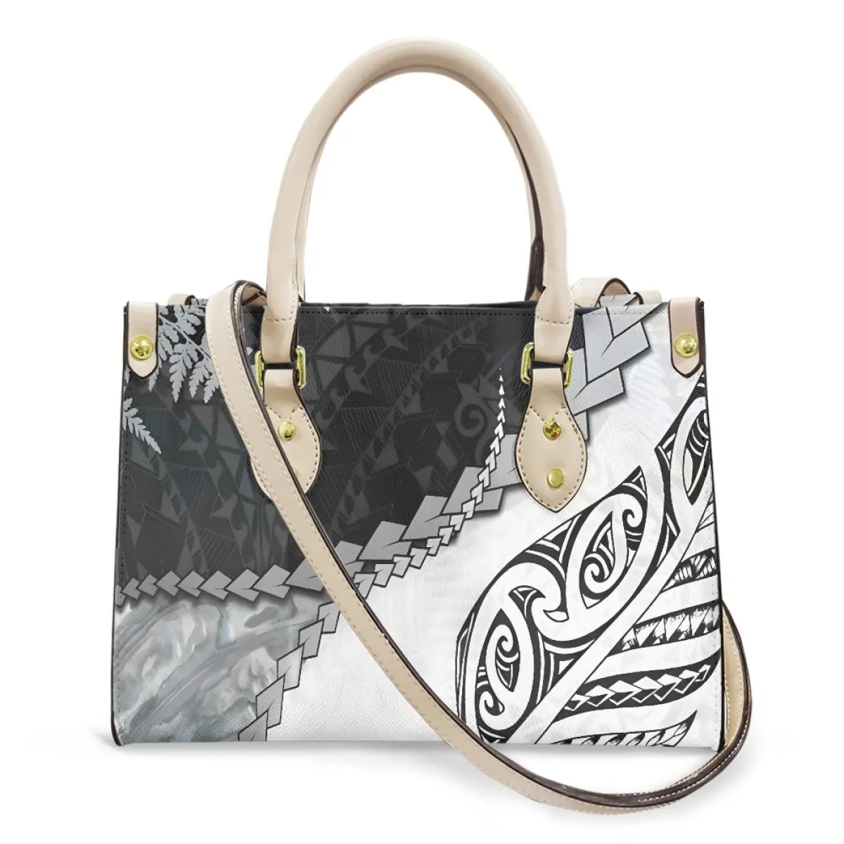 Maori Silver Women's Handnbags Cheap Low Price Print on Demand Casual Small Female Cross Body Shoulder Bags Woman Luxury Leather