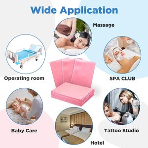 Disposable Spa Bed <strong>Sheets</strong> Waterproof Anti-Oil <strong>Cover</strong> Non-Woven Fabric Massage <strong>Table</strong> <strong>Sheet</strong> Fitted &amp; Flat <strong>Sheets</strong> - Product Image 5
