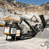 Équipement mobile de concassage de minerai tout-terrain pour grandes centrales de sable destiné aux projets clés en main EPC internationaux.
