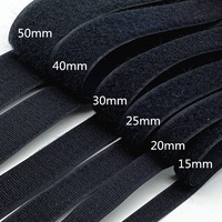 Bande auto-agrippante en nylon personnalisée de 25 mm, sans colle, à coudre, réutilisable