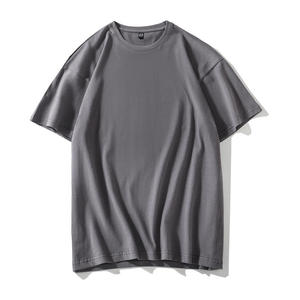 T-shirt 100% coton personnalisé unisexe Streetwear décontracté à manches courtes avec coupe surdimensionnée délavé à l'acide avec technique de bouffée Design vierge - Product Image 3