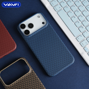 Étui de téléphone magnétique triangulaire en fibre de carbone VAWI B343 pour <span class=keywords><strong>iPhone</strong></span> 17 <span class=keywords><strong>Pro</strong></span> <span class=keywords><strong>Max</strong></span>, coque antichoc pour Samsung et Huawei - Product Image 3