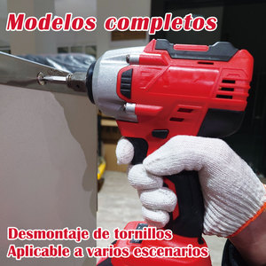 Clé à chocs sans fil à couple élevé Clé électrique sans balais Clé à boulon électrique lourde Outil électrique Deux batteries de 3,0 Ah - Product Image 4