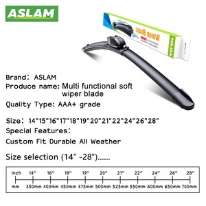 Lame d'essuie-glace multifonctionnelle de haute qualité en caoutchouc naturel pour Audi A6, modèles BMW, VW, Tesla - Vente en gros - Product Image 3