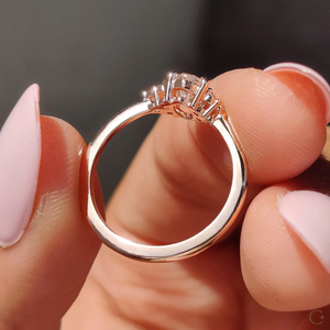 Elegant Lab Grown <b>Diamond</b> Ring Timeless Sparkle Stylish <b>Jewelry</b> Perfect for Weddings Engagements and Romantic Occasions - Product Image 6