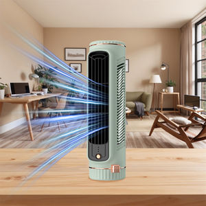 Tragbarer batterie betriebener schaufel loser Turm ventilator Desktop-Lüfter im Klimaanlagen stil mit Tastens teuerung für den Außenbereich von Wohnmobilen - Product Image 4