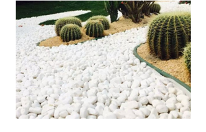 <span class=keywords><strong>Piedra</strong></span> <span class=keywords><strong>de</strong></span> Guijarro <span class=keywords><strong>de</strong></span> Mármol Redonda <span class=keywords><strong>Blanca</strong></span> Natural Decorativa para Jardinería - Product Image 6