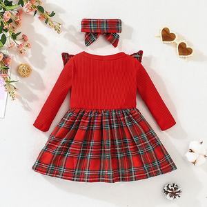 <span class=keywords><strong>Robe</strong></span> <span class=keywords><strong>de</strong></span> Noël Décontractée Rouge à Manches Longues pour Bébé Fille 3-24 <span class=keywords><strong>Mois</strong></span>, Mignonne Vêtement pour Bébés - Product Image 2