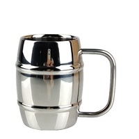 Mug à vin et à bière en acier inoxydable à double paroi, design moderne, écologique, compatible lave-vaisselle, sans BPA, cadeau pour la maison, le bar, le restaurant, l'hôtel