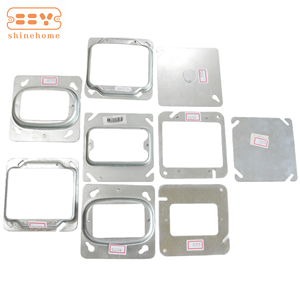 Cubierta de Dispositivo Único de acero cuadrado de 4 pulgadas elevada de 3/4 pulgadas con caja de salida de tipo Volume.52C14 de 5,1 pulgadas cúbicas - Product Image 4