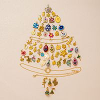 Nouveaux pendentifs en forme de fleur, trèfle, rose, palmier, tulipe, en acier inoxydable plaqué or 18K PVD, sans ternissement, pour la fabrication de bijoux, vente en gros