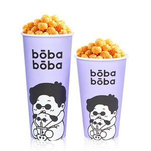 Contenedores de palomitas de maíz a prueba de grasa Cubos de palomitas de maíz desechables de cartón Tazas de palomitas de maíz para película - Product Image 2