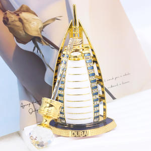 <span class=keywords><strong>Burj</strong></span> <span class=keywords><strong>Al</strong></span> <span class=keywords><strong>Arab</strong></span> Enamel - Botella de muestra de aceite esencial de perfume de 10 ml con diseño de velero de Dubái, recuerdo de viaje, botella vacía de vidrio con varita aplicadora - Product Image 3