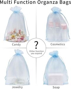 Graduation Favor 4x6 Organza Bags Drawstring Mesh Jewelry Pouches Sheer Mesh <b>Wrap</b> for Graduation Party Gift Candy Pouch Bulk - Product Image 5