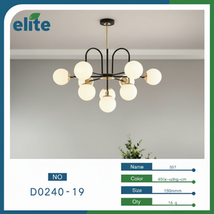 Lampadario Multi-luce di cristallo moderno per soggiorno interno sala da pranzo illuminazione 220V E26 alluminio acrilico piano in acciaio inossidabile - Product Image 1