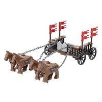 Blocs de construction en plastique MOC, chariot médiéval, armes militaires anciennes, accessoires, modèle de scène de la dynastie Qin, jouet DIY