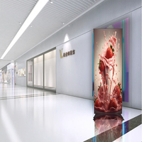 Écran LED d'intérieur personnalisé à effet affiche P1.86 P2 P2.5, lecteur publicitaire intelligent portable avec animation pour ascenseurs de centres commerciaux