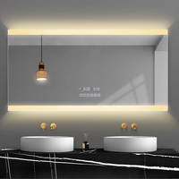 Miroir de bain sae miroir d'armoire de bain led vanité de salle de bains led lumière miroir intelligent