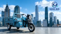 Tricycle électrique chinois à benne basculante |   Tricycle à benne agricole |   Conception de cabine ouverte à pédale