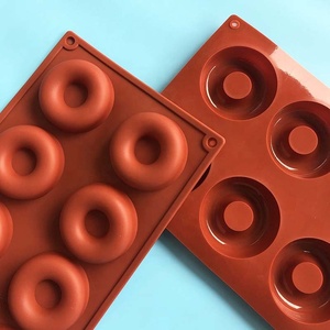 Заводская поставка, 8 ячеек, форма для выпечки тортов, Пищевая силиконовая форма для пончиков - Product Image 2