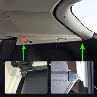 Cache-bagages rétractable pour LYNK & CO 01 2017-2022 Accessoires de décoration intérieure de voiture portables