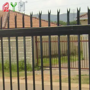Горячая продажа QYM стальная ограда с порошковым покрытием для безопасности