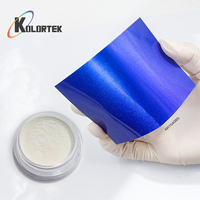 Poudre de pigment Aurora à effet bleu-violet changeant de couleur Kolortek, qualité cosmétique, pour fard à paupières