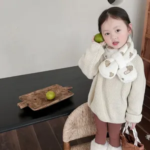 <span class=keywords><strong>Bébé</strong></span> garder au chaud écharpe enfant ours motif écharpe cou avec velours épaississement plus chaud <span class=keywords><strong>Snood</strong></span> 2024 nouveaux vêtements d'hiver pour enfants - Product Image 2