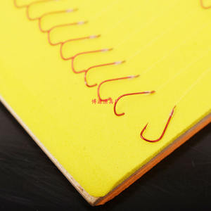 Bo Yuan Fishing Factory Ba Dao Hameçon à double rainure avec manchon, ligne de bascule nouée à la main, pour pêche à la carpe en fond, affûté chimiquement - Product Image 2