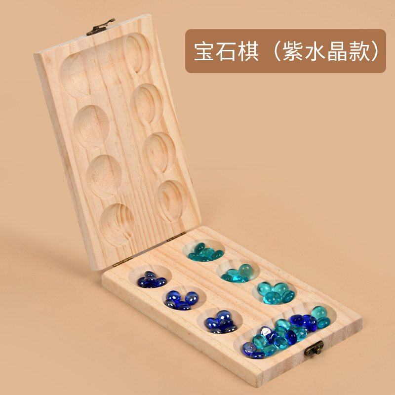 Perles en verre de type "chess-blister" avec pierres précieuses