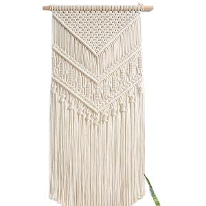 Macrame Appeso A Parete Arazzi Decorazione Della Parete <span class=keywords><strong>BOHO</strong></span> <span class=keywords><strong>Chic</strong></span> di Cotone Fatta A Mano Tessuto Della Boemia Della Decorazione Della Casa, 35.6x80 cm - Product Image 1