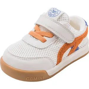 EBMINI 2024 primavera e verão novos sapatos all-match antiderrapantes sola macia confortáveis para bebês meninas e meninos