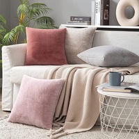 Housse de coussin en fourrure de lapin véritable, taie d'oreiller de luxe décorative pour la maison et le salon