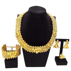 Zhuerrui haute qualité femmes ensemble de bijoux brésil Design cuivre matériel ensembles de bijoux de luxe ensemble de bijoux de mariage H50015