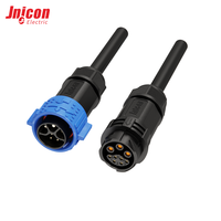 Runder IP67 Wasserdichter 300V 15A Steckverbinder Selbstverriegelndes Strom- und Signal-Hybrid-Stecker-Set für Industrieautomation und E-Bike-Motoren