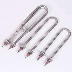 U Shape 220V 380V 1KW 2KW 3KW 4KW 5KW Electric Water Immersion Heater Stainless Steel Tubular Heater