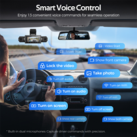 Caméra embarquée AZDOME M350, la plus récente, compatible avec Apple Find My, 4 canaux, 360 degrés, 2k+1080p, Wifi 5G, GPS, avec contrôle par application