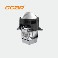 Lente de Proyector Bi-LED GCAR de 75W de Alta Potencia, 3 Pulgadas, R6 Ultra TIR, Prisma, Reflector Doble, Faro Delantero para Automóvil