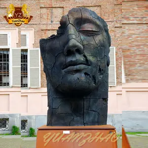 모덴의 유명한 도시 조각 대형 금속 청동 남자 얼굴 조각 판매
